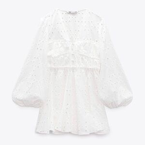 ZARA EYELET DRESS